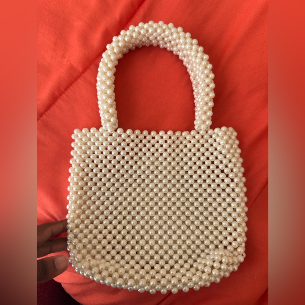 Forever 21 Pearl Beaded Shoulder Bag